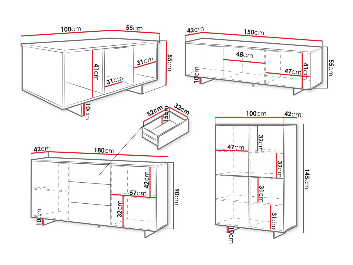 Nappali szett Meble ALMA I Beż Piaskowy