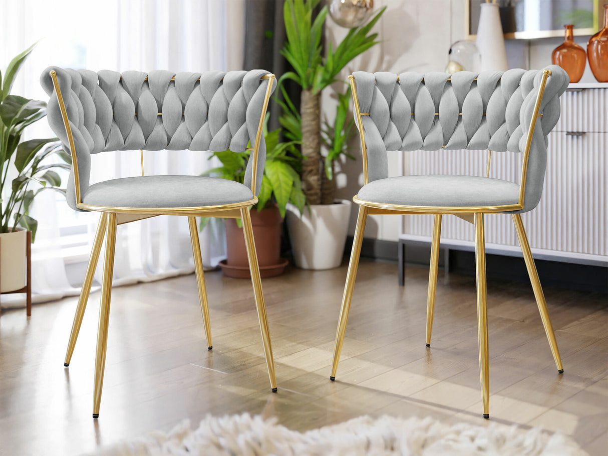 Szék Krzesło MUZ/DC/1141 (2szt), Szín: Szürke