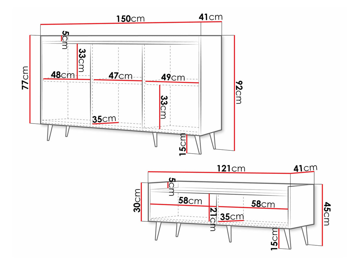 Nappali szett Meble ADEMO III Kaszmir 5903211386497