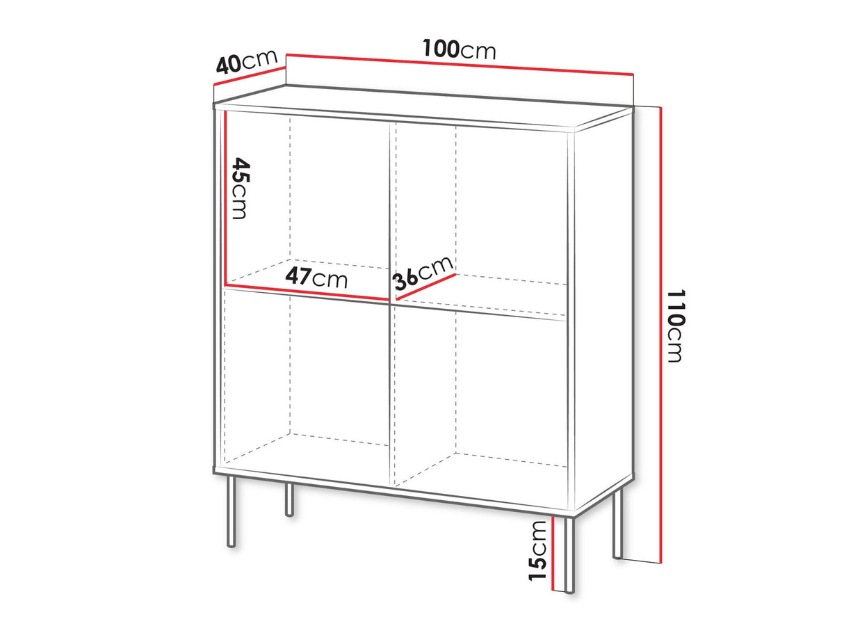 Szekrény TRESSE 4D, Szín: Beige