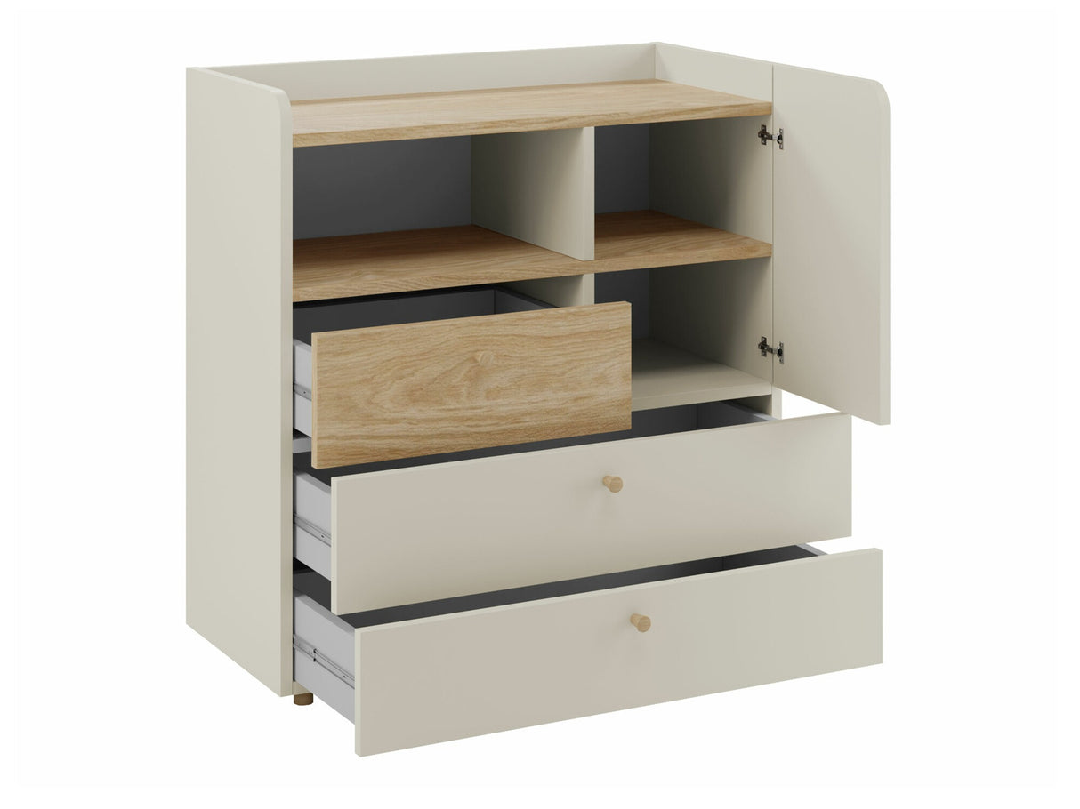 Komód Yuki 10, Színek: Beige + Tölgy