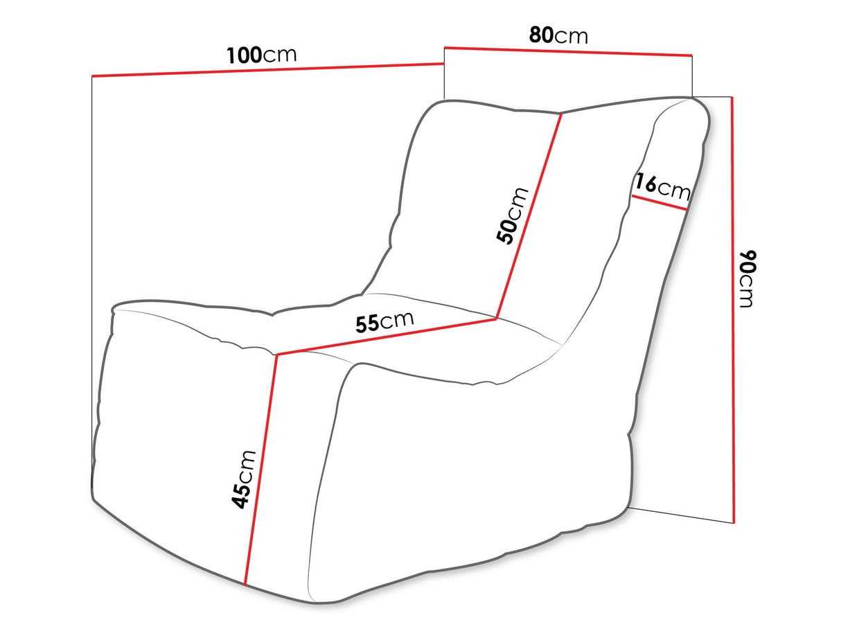 Babzsák Fotel REST, Szín: Poso 110