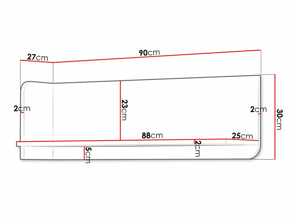 Polc YUKI Regał 14 Półka Szarobeżowy/Dąb Olejowany