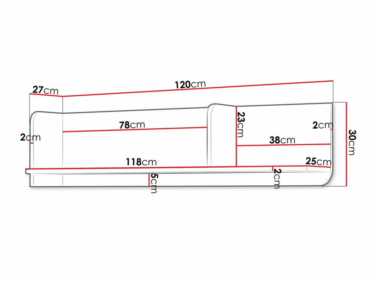 Polc Yuki 15, Színek: Beige