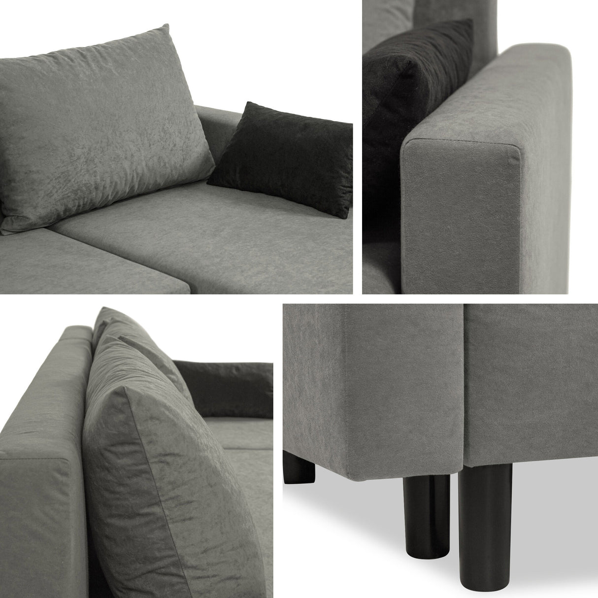 Sarokkanapé BRICK (Aravins), Szín: Alova 04 + Alova 10