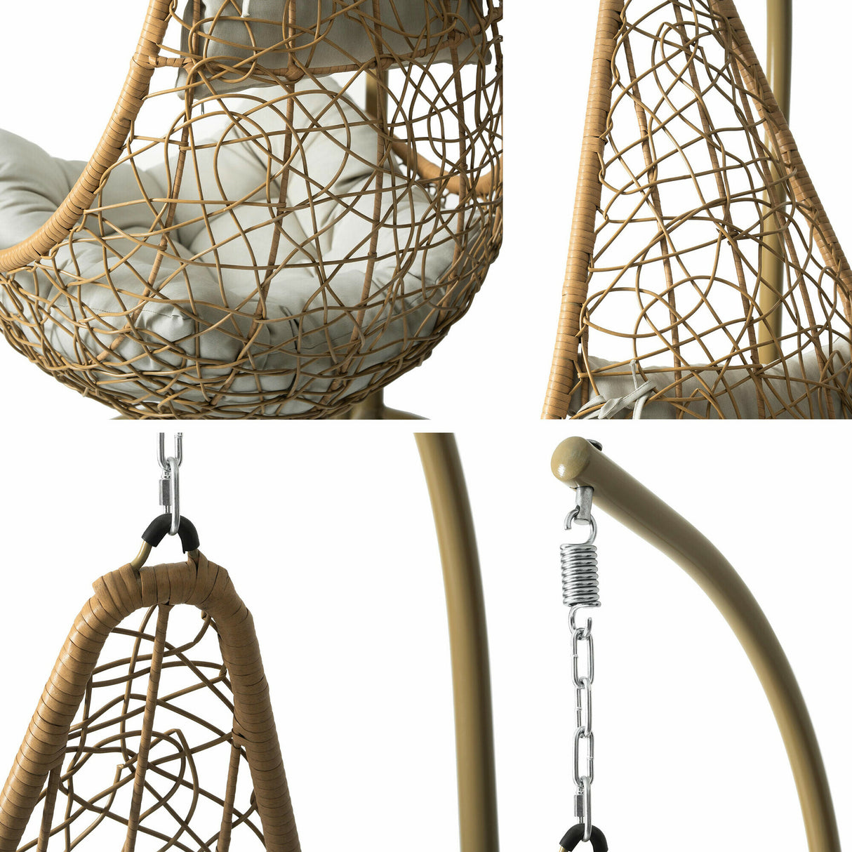 Függőszék BOHO (Piros), Szín: Barna + Beige