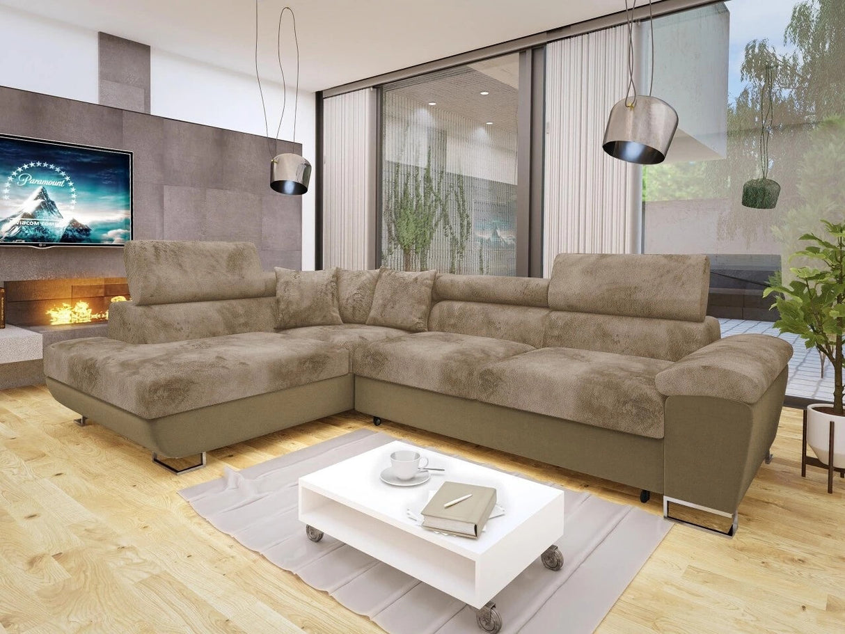 Sarokkanapé Kiságyere (Alvin) III, Szín: Otusso 02 + Sorriso 5, Változatok: Balos