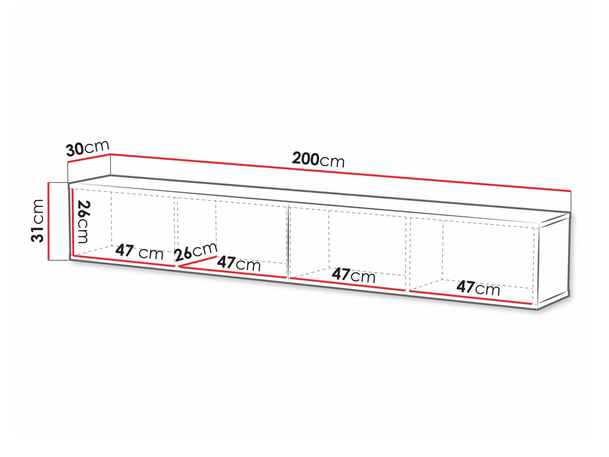 TV-állvány Szafka RTV CAPITAL Czarny 5903211399671 (Fekete)
