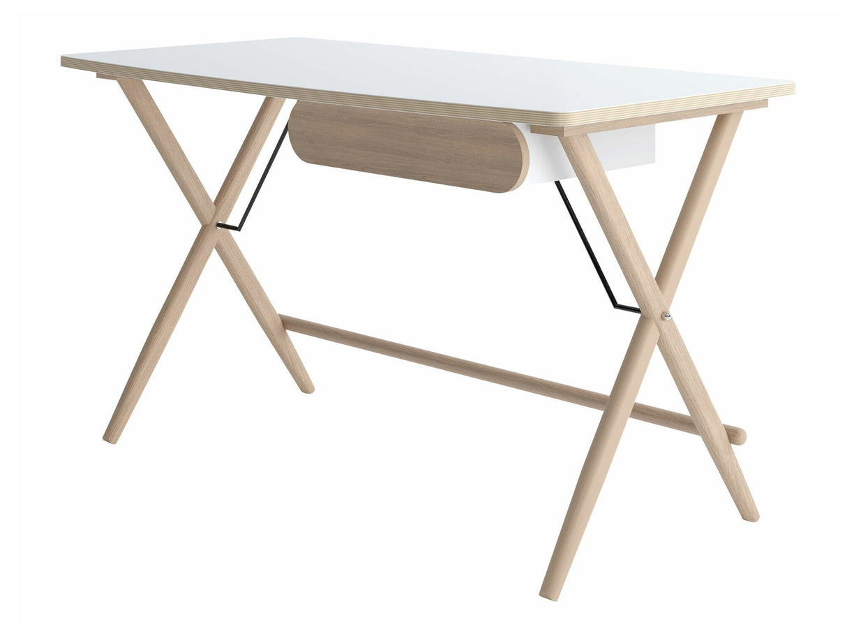 Íróasztal Biurko 1S MATCH MW-01 Biały/Dąb jasny 5903211403453