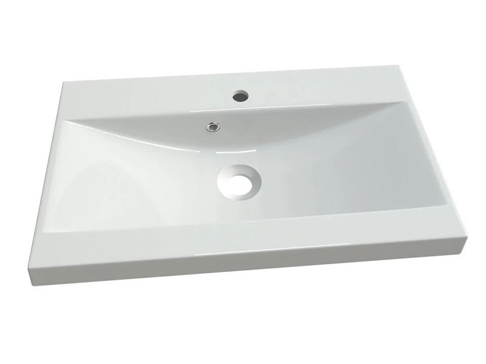 Fürdőszoba garnitúra Montreal XL (Floryna XL), Szín: Fehér + Fényes szürke