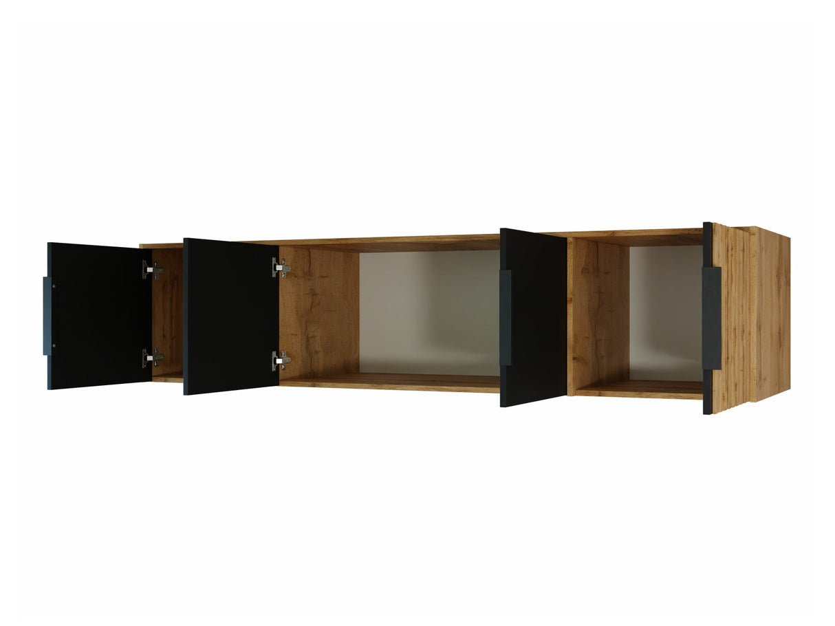 Gardróbszekrény Szafa BALI LUX D4 + nadstawka, Szín: Fehér + Wotan tölgy