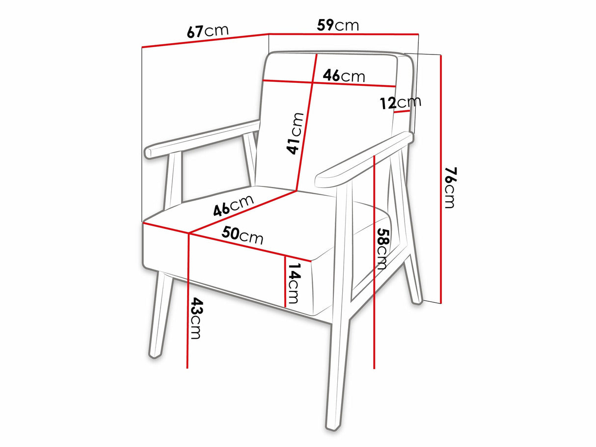 Fotel Retro (Pawiva), Szín: Poso 22