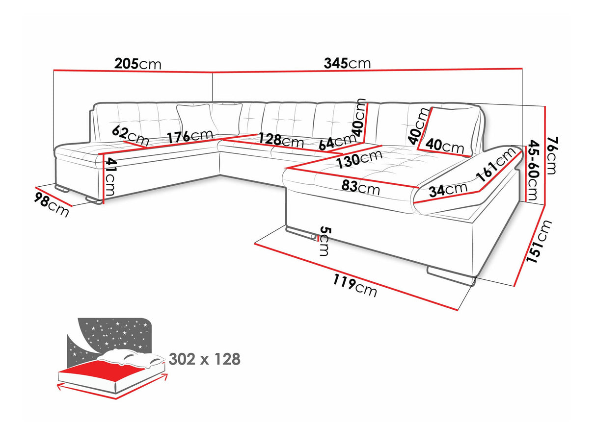 Sarokkanapé Bergen (Genero), Szín: Soft 017 + Soul 17, Változatok: Balos
