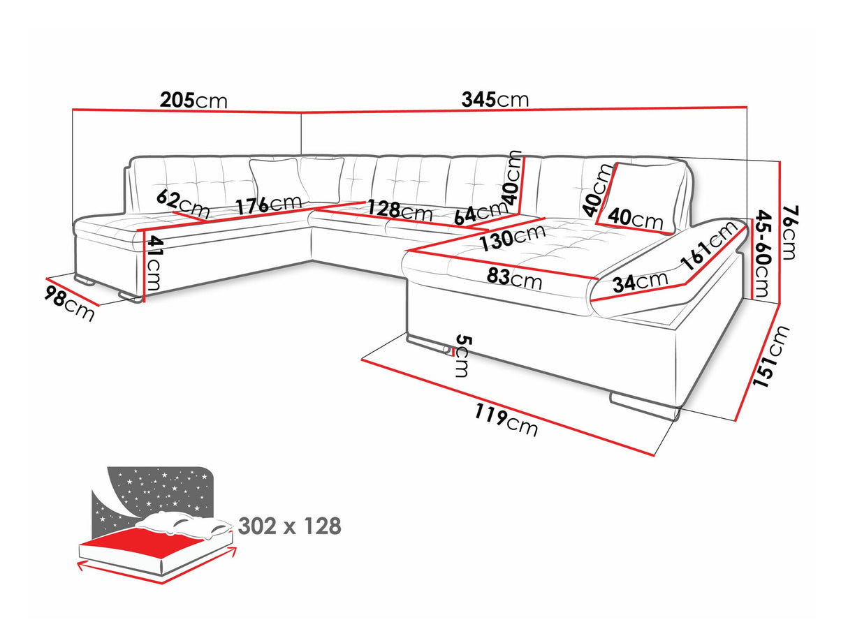 Sarokkanapé Bergen (Genero), Szín: Soft 011 + Soul 17, Változatok: Balos