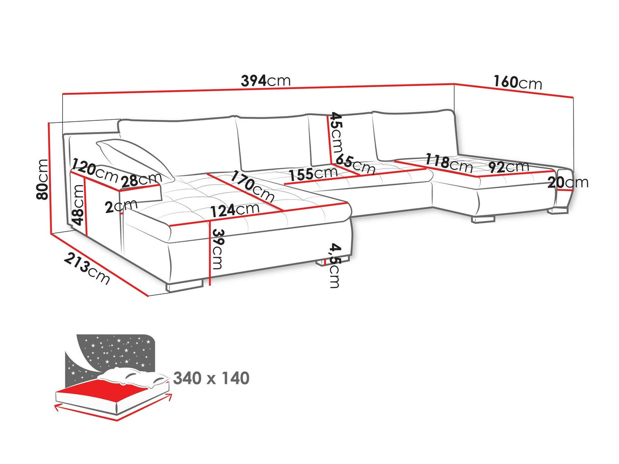 Sarokkanapé Caro (Caro), Szín: Soul 17