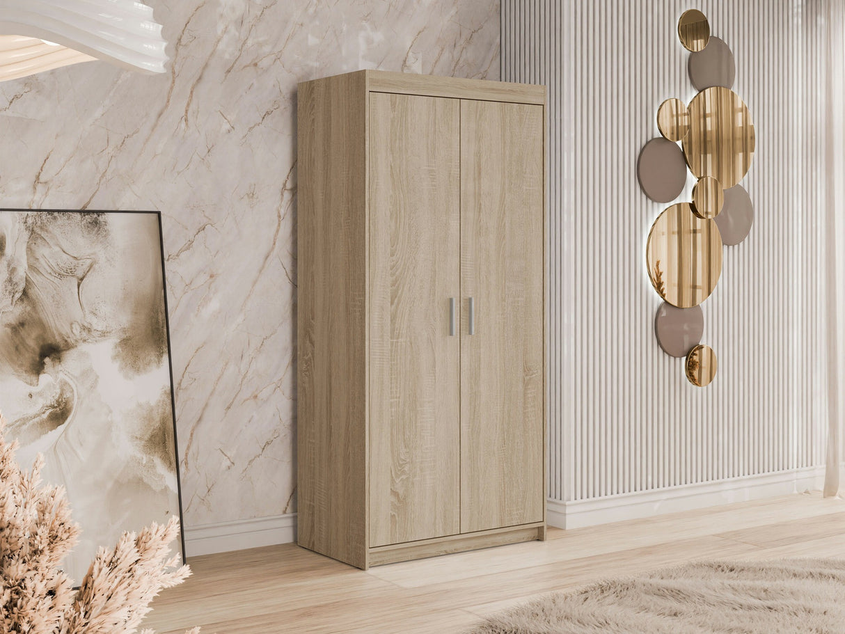 Gardróbszekrény Elena (Melen 2D), Szín: Sonoma tölgy