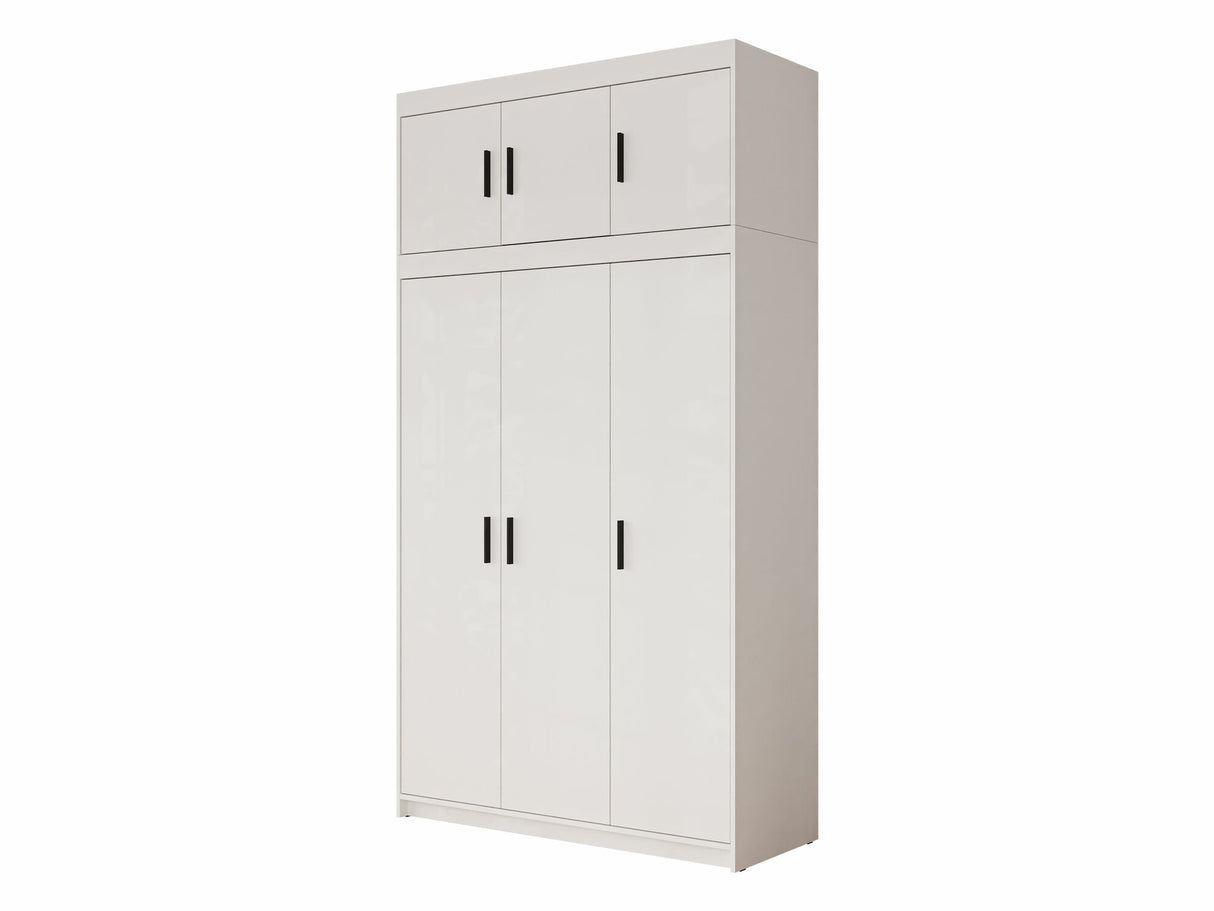 Gardróbszekrény Elena (Melen 3D) III, Szín: Fehér