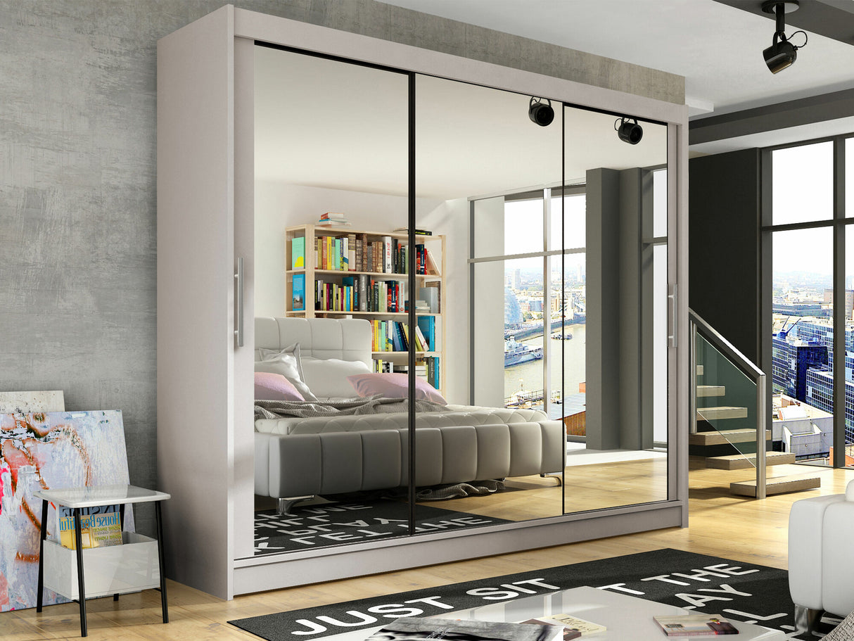 Gardróbszekrény Aston III (Dasto III), Szín: Kasmír, Led világítás: Nem