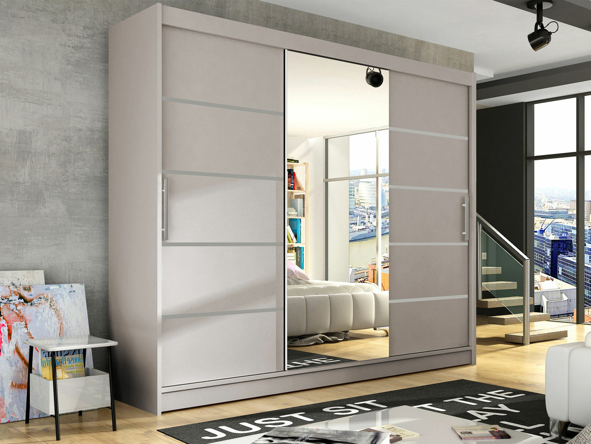 Gardróbszekrény Aston VI (Dasto), Szín: Kasmír, Led világítás: Nem