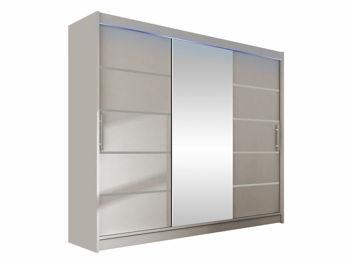 Gardróbszekrény Aston VI (Dasto), Szín: Kasmír, Led világítás: Igen
