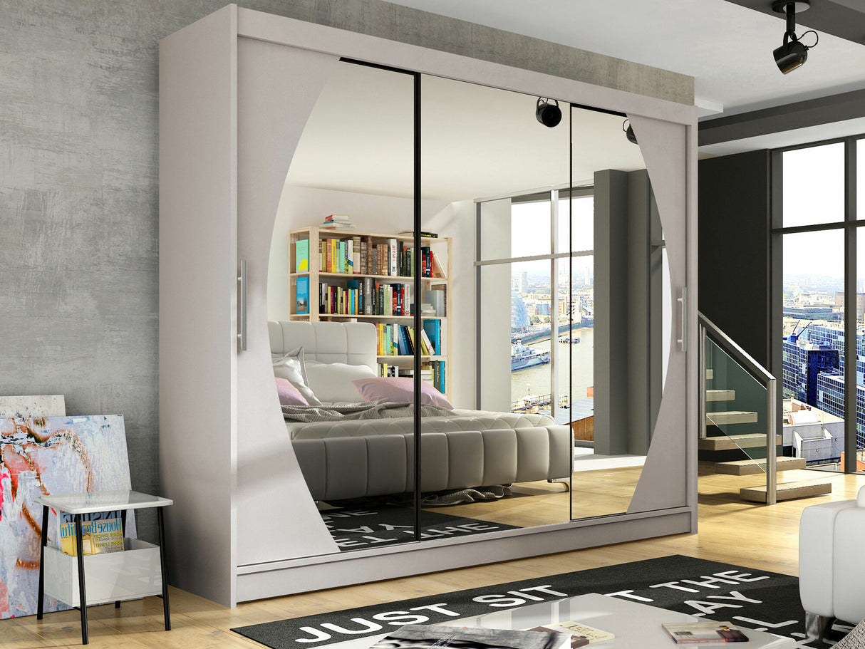 Gardróbszekrény Aston V (Dasto), Szín: Kasmír, Led világítás: Nem