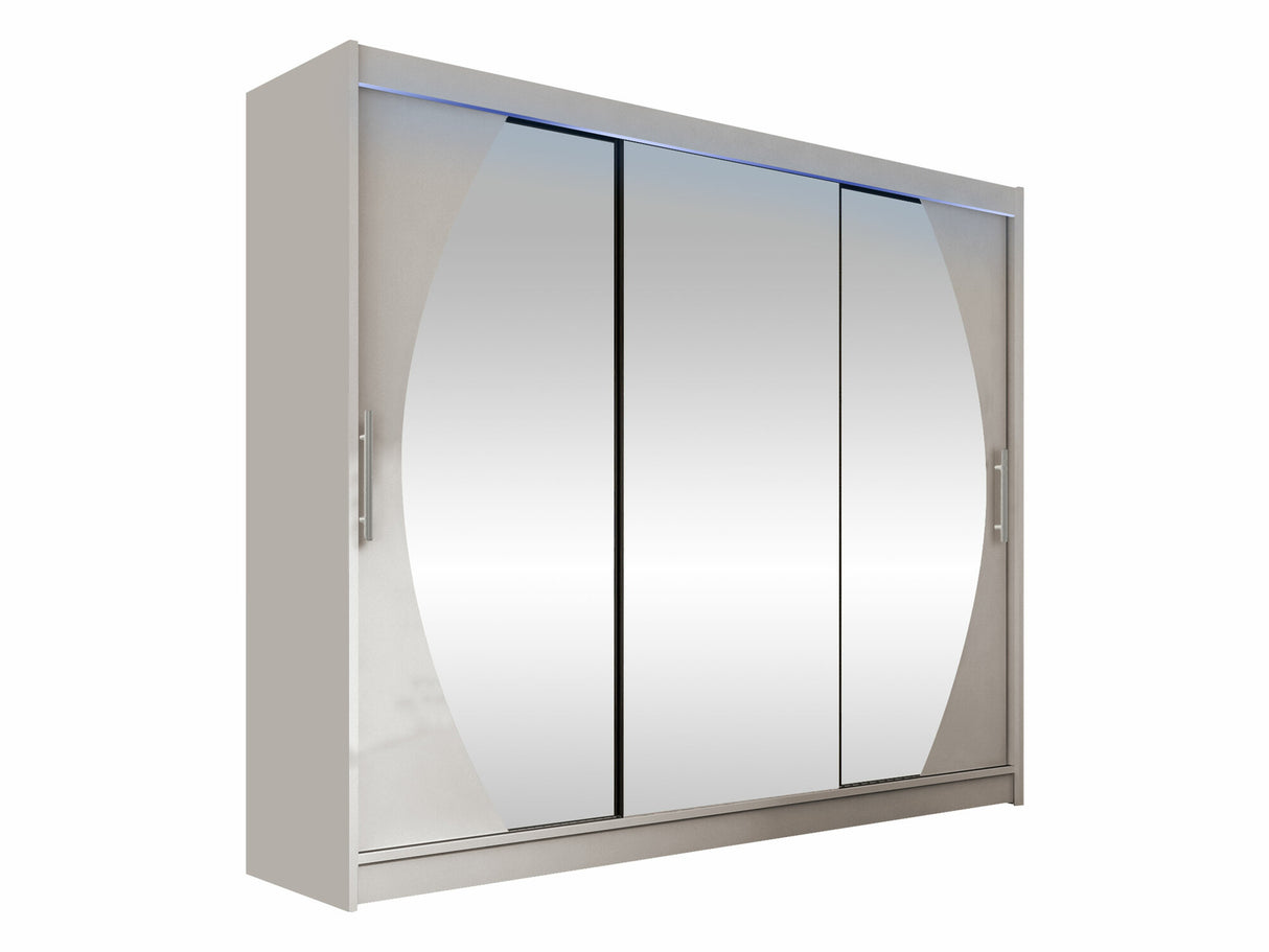 Gardróbszekrény Aston V (Dasto), Szín: Kasmír, Led világítás: Igen