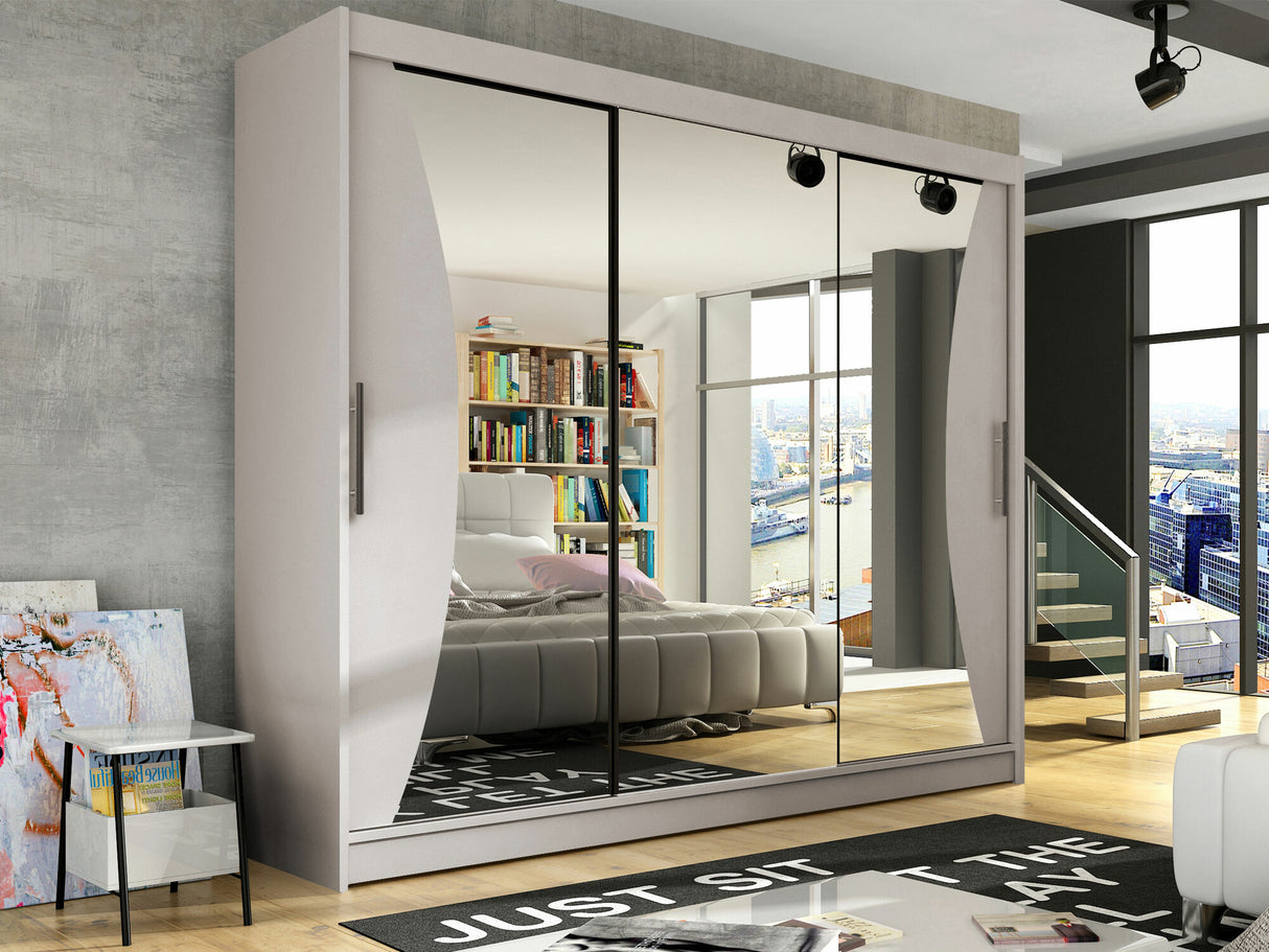 Gardróbszekrény Aston IV, Szín: Kasmír, Led világítás: Nem