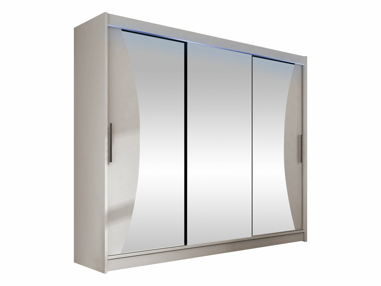 Gardróbszekrény Aston IV, Szín: Kasmír, Led világítás: Igen