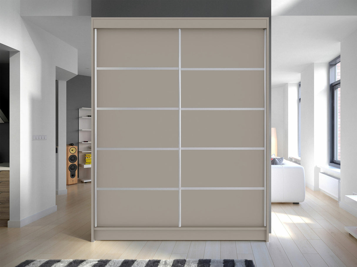 Gardróbszekrény Caminem IV (Belgia IV), Szín: Kasmír, Led világítás: Nem