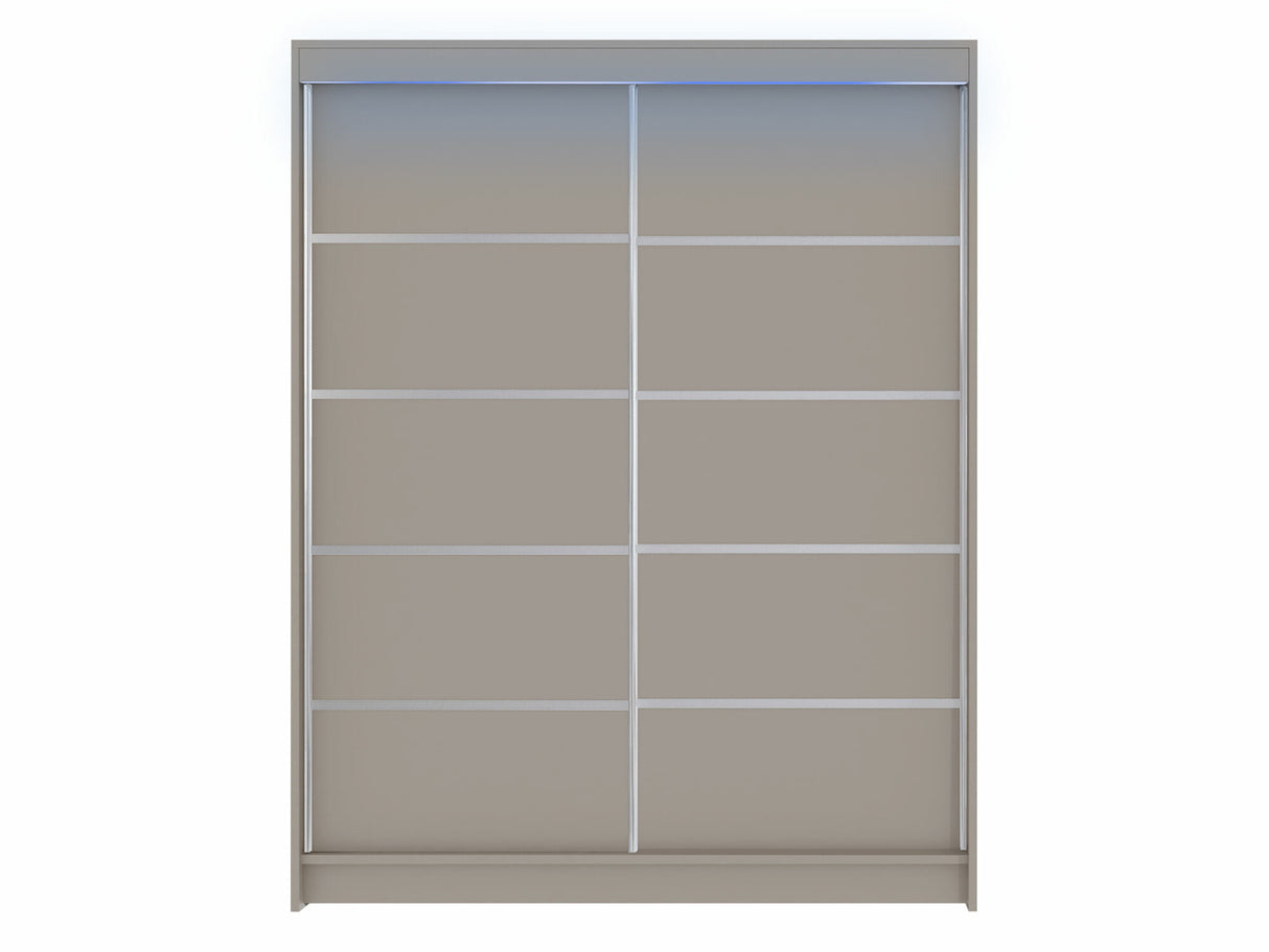 Gardróbszekrény Caminem IV (Belgia IV), Szín: Kasmír, Led világítás: Igen