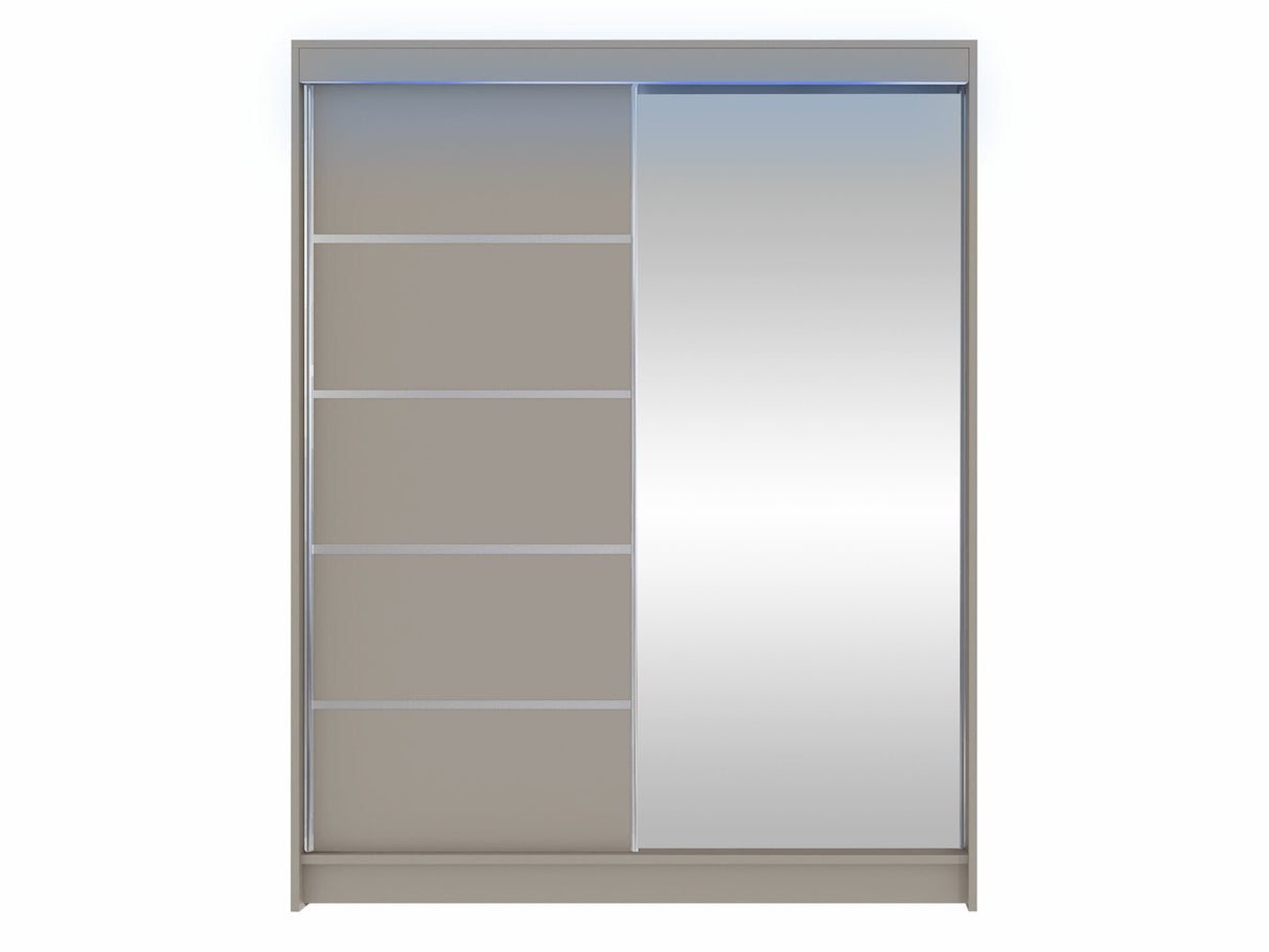 Gardróbszekrény Caminem III (Belgia III), Szín: Kasmír, Led világítás: Igen