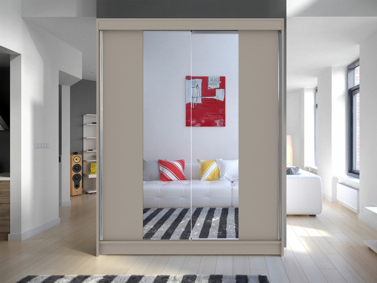 Gardróbszekrény Caminem II (Belgia II), Szín: Kasmír, Led világítás: Nem