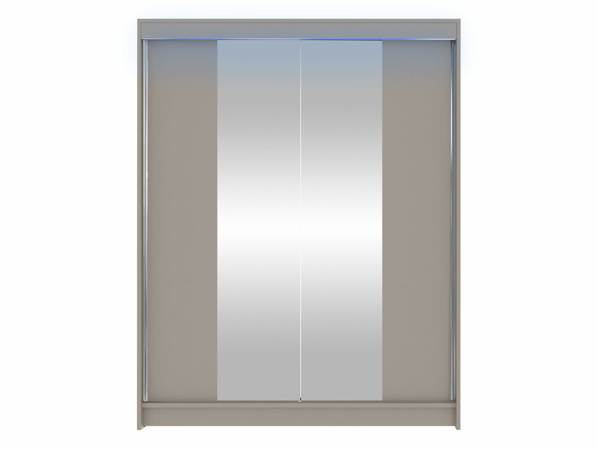 Gardróbszekrény Caminem II (Belgia II), Szín: Kasmír, Led világítás: Igen