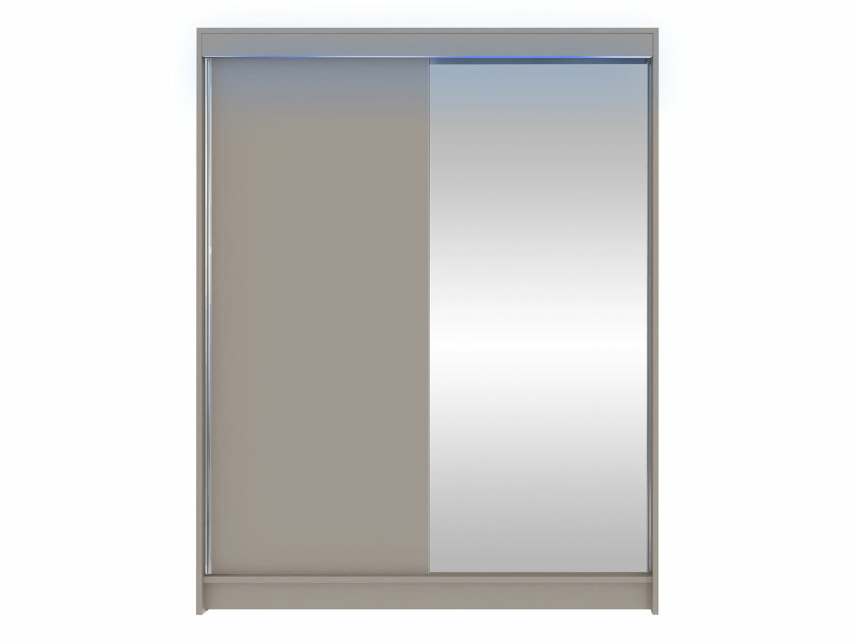 Gardróbszekrény Caminem I (Belgia I), Szín: Kasmír, Led világítás: Igen