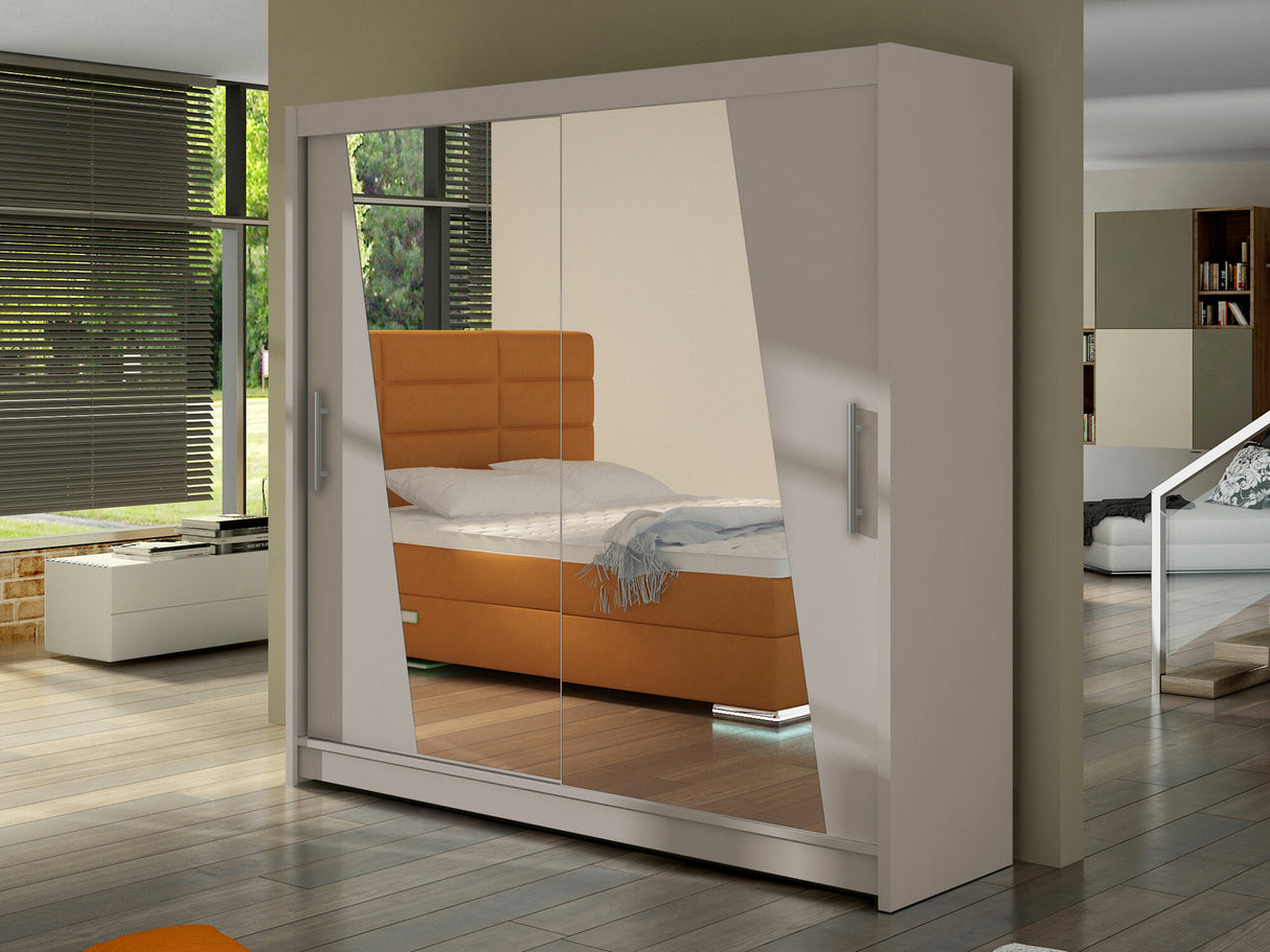 Gardróbszekrény Bega XIV (London), Szín: Kasmír, Led világítás: Nem