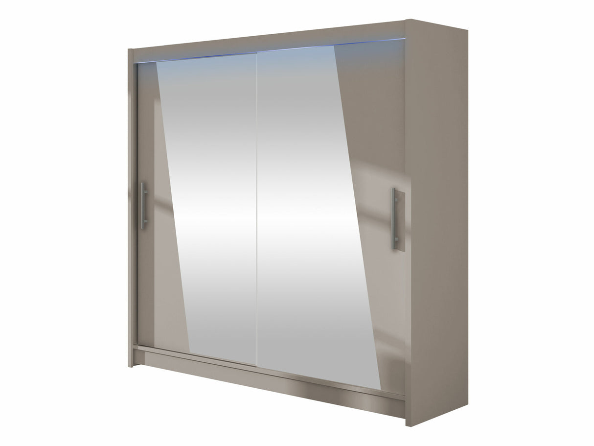 Gardróbszekrény Bega XIV (London), Szín: Kasmír, Led világítás: Igen