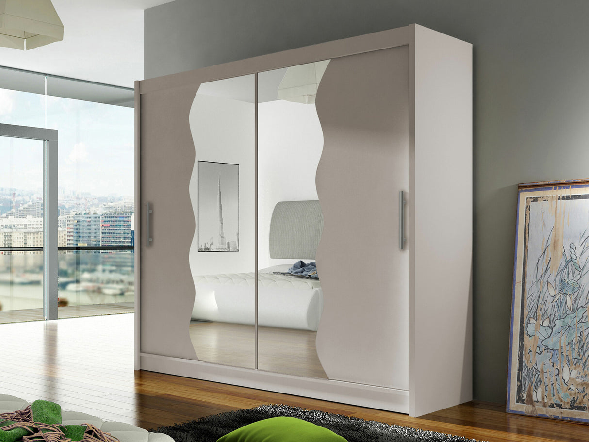 Gardróbszekrény Bega X (London), Szín: Kasmír, Led világítás: Nem