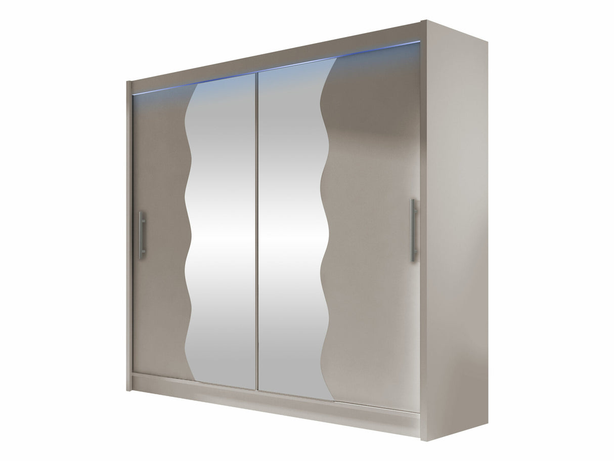 Gardróbszekrény Bega X (London), Szín: Kasmír, Led világítás: Igen