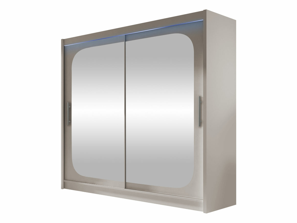 Gardróbszekrény Bega VIII (London), Szín: Kasmír, Led világítás: Igen