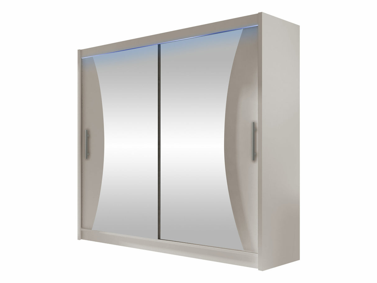 Gardróbszekrény Bega V (London), Szín: Kasmír, Led világítás: Igen