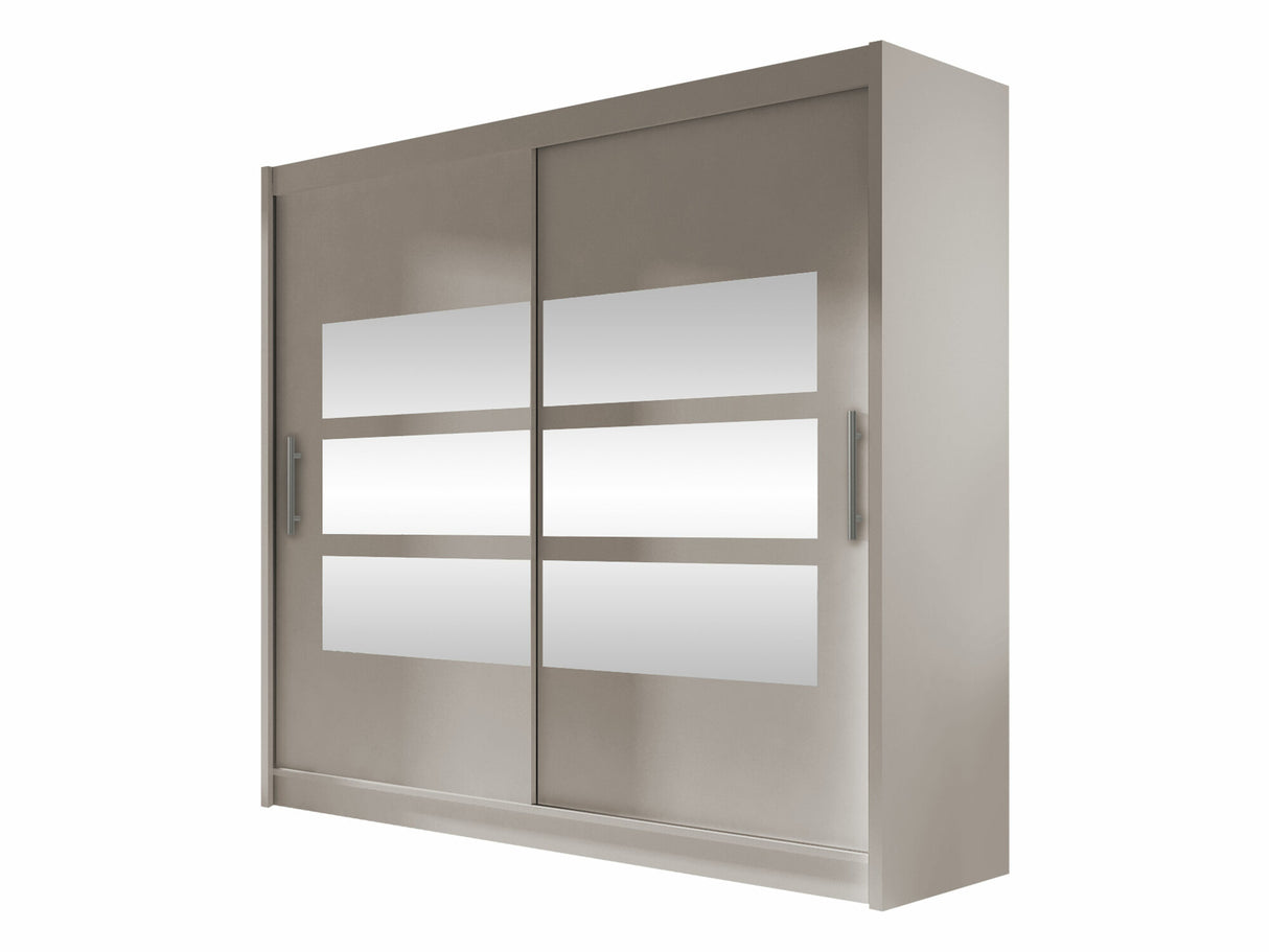 Gardróbszekrény Bega 180 III (London), Szín: Kasmír, Led világítás: Nem