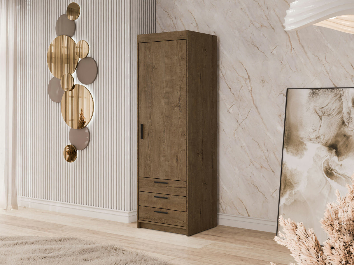 Könyvespolc Szafa ELENA 1D3S, Szín: Lefkas tölgy