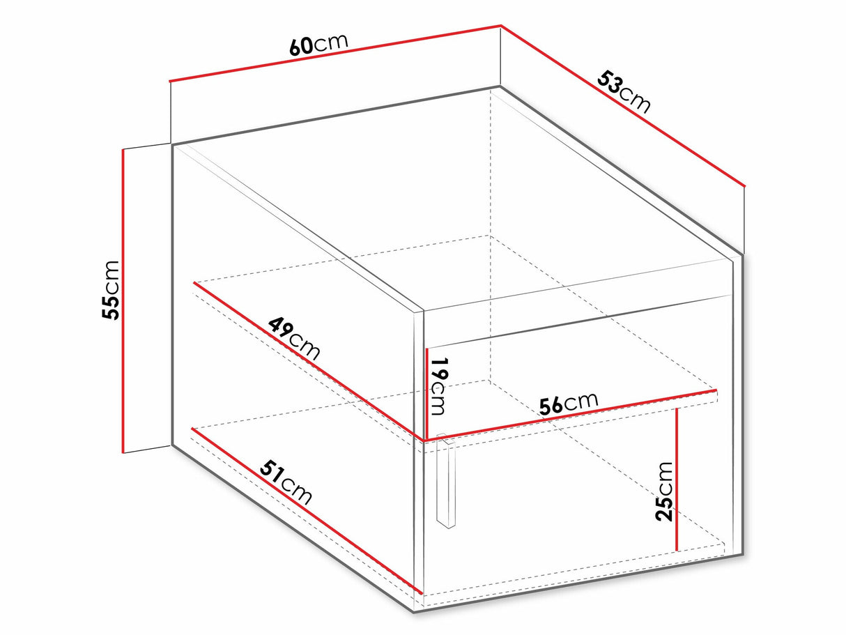 Szekrény Nadstawka ELENA 01, Szín: Lefkas tölgy