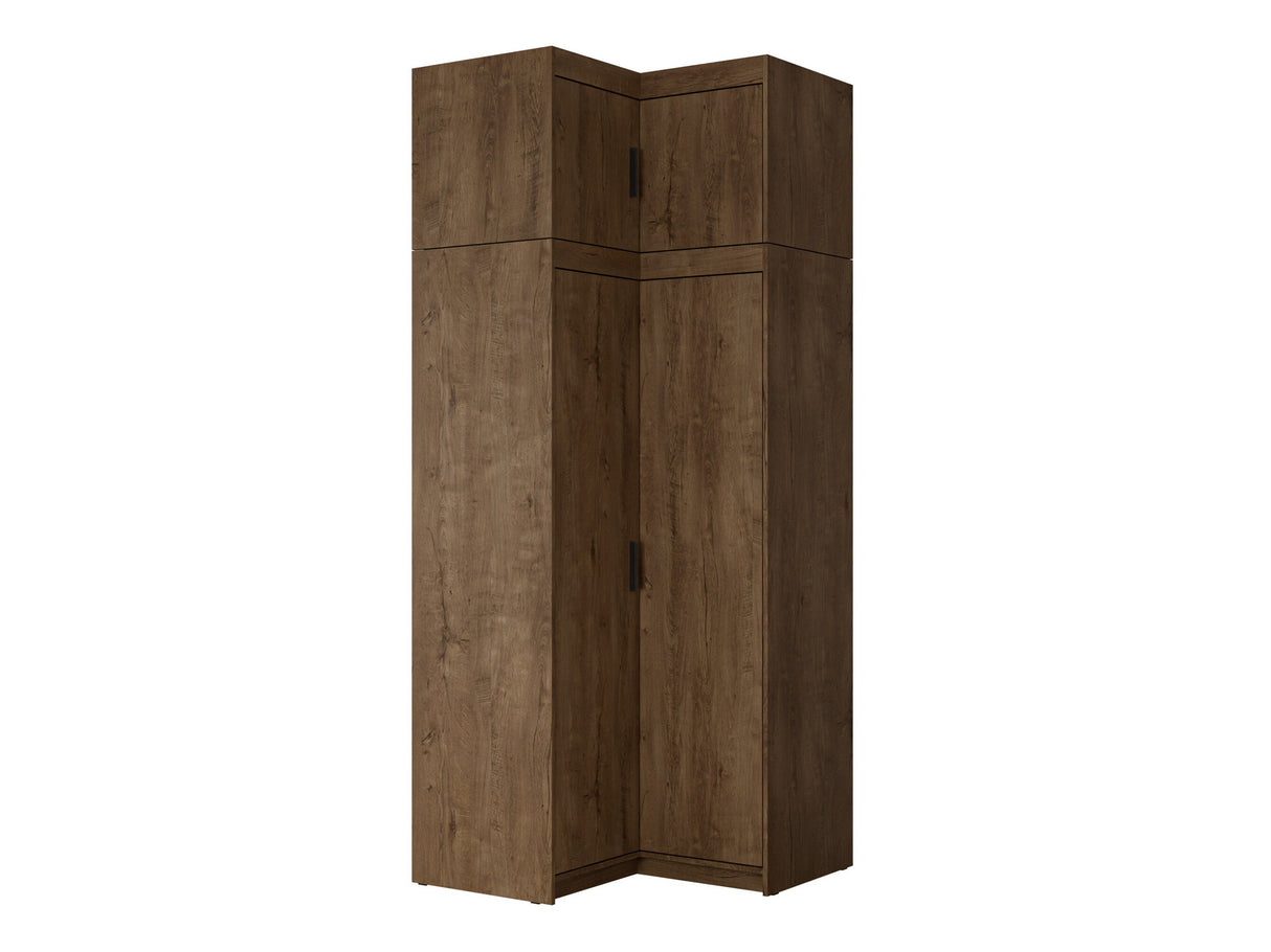 Sarokszekrény Szafa ELENA 2D NAROŻNA + nadstawka, Szín: Lefkas tölgy