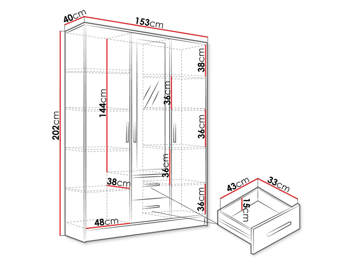 Gardróbszekrény TOKYO 153
