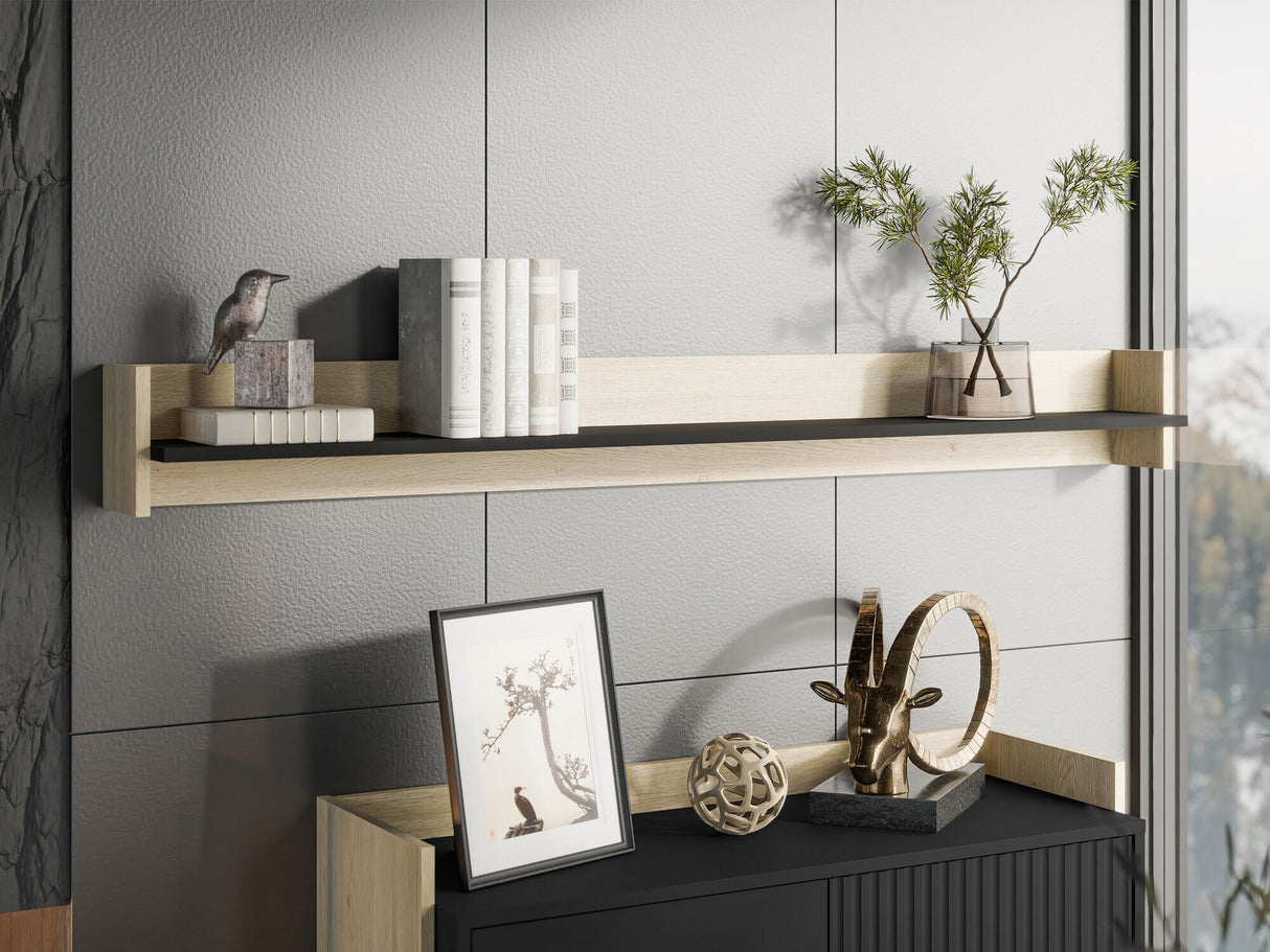 Polc Półka PORTO Dąb Cremona/Czarny