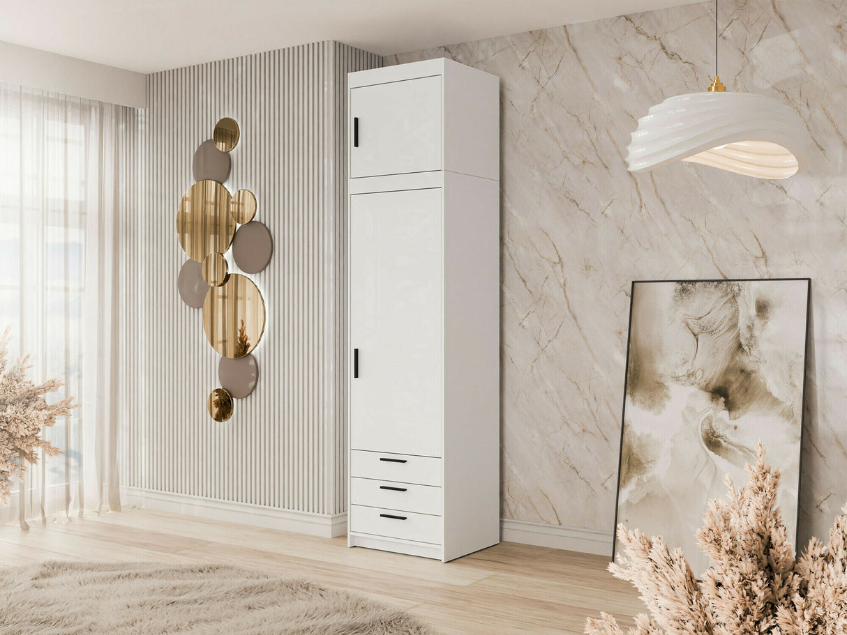 Szekrény Nadstawka ELENA 01, Szín: Fehér