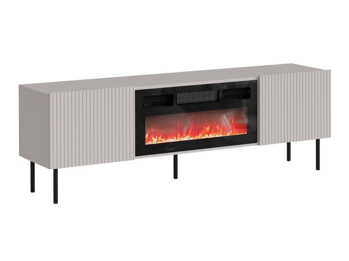 TV-állvány Szafka RTV ALESKA 180 EF + kominek, Szín: Kasmír