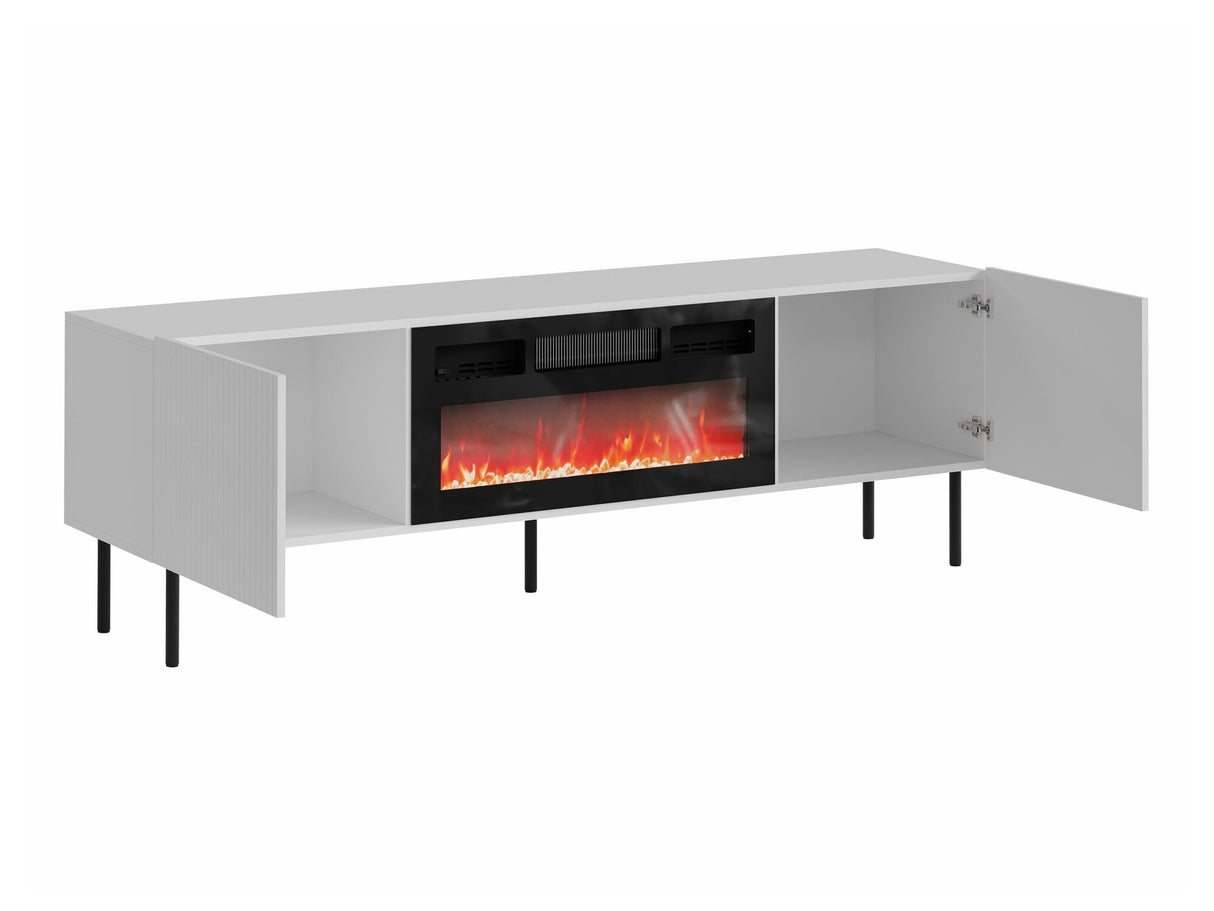 TV-állvány Szafka RTV ALESKA 180 EF + kominek, Szín: Kasmír