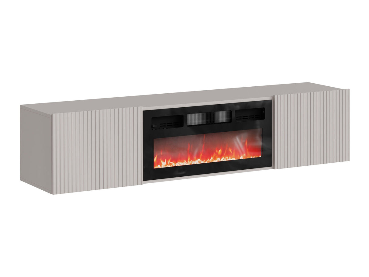 TV-állvány Szafka RTV ALESKA 180 EF + kominek, Szín: Kasmír